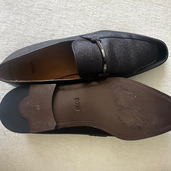 Hugo Boss Men\'s Leather Dress Shoes Purple Sz. 13 main image 4